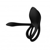 Черное эрекционное виброкольцо Bayek с пультом ДУ - Zalo - в Челябинске купить с доставкой