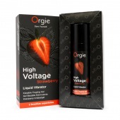 Жидкий вибратор Orgie High Voltage Strawberry - 15 мл. - ORGIE - купить с доставкой в Челябинске