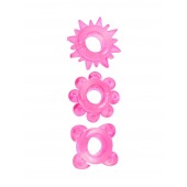 Комплект из 3 розовых эрекционных колец - Erowoman-Eroman - в Челябинске купить с доставкой