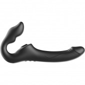 Черный безремневой страпон с 3 моторами - Ibiza - купить с доставкой в Челябинске