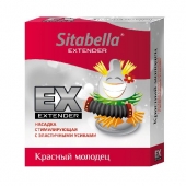 Стимулирующая насадка Sitabella Extender  Красный молодец - Sitabella - купить с доставкой в Челябинске