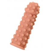 Насадка на фаллос с бугорками по поверхности - 14,7 см. - KOKOS - в Челябинске купить с доставкой