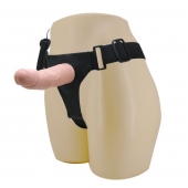 Реалистичный страпон-фаллоимитатор на трусиках Ultra Passionate Harness - 15 см. - Baile - купить с доставкой в Челябинске