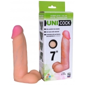 Фаллическая насадка Харнесс UNICOCK 7  - 19 см. - LOVETOY (А-Полимер) - купить с доставкой в Челябинске