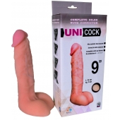 Фаллическая насадка Харнесс UNICOCK 9  - 24 см. - LOVETOY (А-Полимер) - купить с доставкой в Челябинске