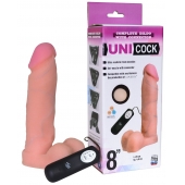 Фаллическая насадка Харнесс UNICOCK 8  с вибрацией - 20 см. - LOVETOY (А-Полимер) - купить с доставкой в Челябинске