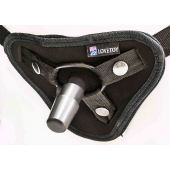 Страпон с 2 насадками и вибрацией UniStrap - 19 и 12 см. - LOVETOY (А-Полимер) - купить с доставкой в Челябинске