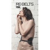 Пояс с клёпками Yona Black - Rebelts - купить с доставкой в Челябинске