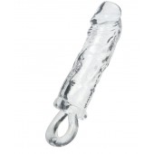 Прозрачная насадка с петлёй для фиксации - 14 см. - ToyFa - в Челябинске купить с доставкой