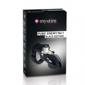 Пояс верности с электростимуляцией Mystim Pubic Enemy No1 Black Edition - MyStim - купить с доставкой в Челябинске