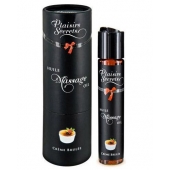 Массажное масло с ароматом крем брюле Huile de Massage Gourmande Creme Brulée - 59 мл. - Plaisir Secret - купить с доставкой в Челябинске
