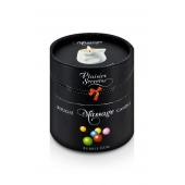 Массажная свеча с ароматом бубль-гума Bougie de Massage Gourmande Bubble Gum - 80 мл. - Plaisir Secret - купить с доставкой в Челябинске