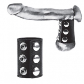 Утяжка на пенис на кнопочках 100% PVC STRAP WITH METAL SNAP - BlueLine - купить с доставкой в Челябинске