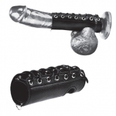 Сбруя на член на шнуровке 5  Cock Sheath - BlueLine - купить с доставкой в Челябинске