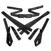 Бондажный набор из сатиновых лент Bordeaux 5 Piece Satin Bondage Set - XR Brands - купить с доставкой в Челябинске