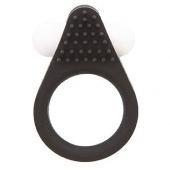 Чёрное эрекционное кольцо LIT-UP SILICONE STIMU RING 1 BLACK - Dream Toys - в Челябинске купить с доставкой