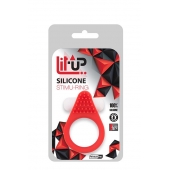 Красное эрекционное кольцо LIT-UP SILICONE STIMU RING 1 RED - Dream Toys - в Челябинске купить с доставкой