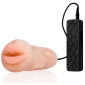 Мастурбатор-ротик с вибрацией REALSTUFF VIBRATING MASTURBATOR MOUTH - Dream Toys - в Челябинске купить с доставкой