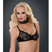Полиуретановый ошейник с пуклями и D-кольцами Collar with Studs - Blush Novelties - купить с доставкой в Челябинске