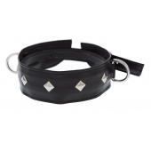 Полиуретановый ошейник с пуклями и D-кольцами Collar with Studs - Blush Novelties - купить с доставкой в Челябинске