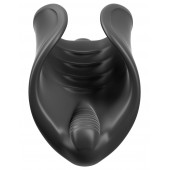 Чёрный мастурбатор Vibrating Silicone Stimulator с вибрацией - Pipedream - в Челябинске купить с доставкой