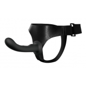 Страпон с изогнутой головкой Ultra Harness Curvy Dildo - 15,8 см. - Baile - купить с доставкой в Челябинске