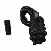 Чёрное эрекционное виброкольцо Tickle - Bathmate - в Челябинске купить с доставкой