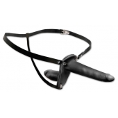 Женский страпон с вагинальной пробкой Double Penetrix Strap-on - 15 см. - Pipedream - купить с доставкой в Челябинске