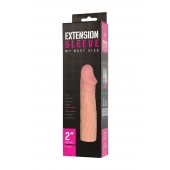 Телесная насадка-удлинитель Extension sleeve - 17 см. - Sitabella - в Челябинске купить с доставкой