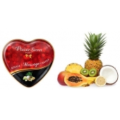 Массажная свеча с ароматом экзотических фруктов Bougie Massage Candle - 35 мл. - Plaisir Secret - купить с доставкой в Челябинске