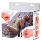 Двусторонний мастурбатор с вибропулей Satisfaction Lucky charm - Lola Games - в Челябинске купить с доставкой