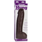 Большая насадка для трусиков Vac-U-Lock Realistic Hung - 31,7 см. - Doc Johnson - купить с доставкой в Челябинске