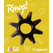 Чёрное эрекционное кольцо Rings Cogweel - Lola Games - в Челябинске купить с доставкой