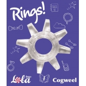 Прозрачное эрекционное кольцо Rings Cogweel - Lola Games - в Челябинске купить с доставкой