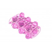 Розовая насадка на пенис Rings Armour - Lola Games - в Челябинске купить с доставкой