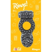 Чёрное эрекционное кольцо Rings Ringer - Lola Games - в Челябинске купить с доставкой