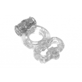 Прозрачное эрекционное кольцо Rings Treadle с подхватом - Lola Games - в Челябинске купить с доставкой