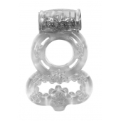 Прозрачное эрекционное кольцо Rings Treadle с подхватом - Lola Games - в Челябинске купить с доставкой