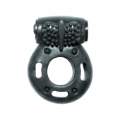 Черное эрекционное кольцо с вибрацией Rings Axle-pin - Lola Games - в Челябинске купить с доставкой