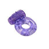 Фиолетовое эрекционное кольцо с вибрацией Rings Axle-pin - Lola Games - в Челябинске купить с доставкой