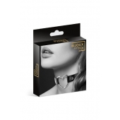 Чёрный чокер с кольцом в форме сердца - Bijoux Pour Toi - купить с доставкой в Челябинске
