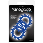 Набор из 3 синих эрекционных колец Renegade Gears - NS Novelties - в Челябинске купить с доставкой