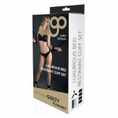 Комплект наручников и поножей LUXURIOUS BED RESTRAINT CUFF SET - Blush Novelties - купить с доставкой в Челябинске