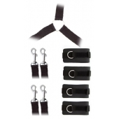 Комплект наручников и поножей LUXURIOUS BED RESTRAINT CUFF SET - Blush Novelties - купить с доставкой в Челябинске