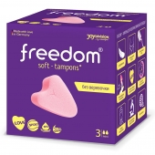 Женские гигиенические тампоны без веревочки FREEDOM mini - 3 шт. - Freedom - купить с доставкой в Челябинске