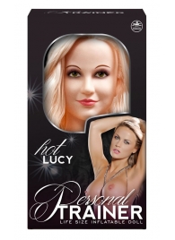 Надувная кукла с вибрацией и 2 любовными отверстиями Hot Lucy Lifesize Love Doll - NMC - в Челябинске купить с доставкой