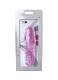 Розовая насадка с нежными шипами - 13,5 см. - Toyfa Basic - в Челябинске купить с доставкой