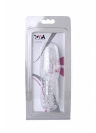 Прозрачная насадка с шишечками и шипами - 13,5 см. - Toyfa Basic - в Челябинске купить с доставкой