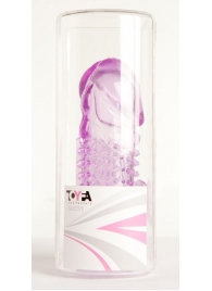 Фиолетовая насадка с коготком и шипами - 13 см. - Toyfa Basic - в Челябинске купить с доставкой