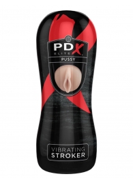 Мастурбатор-вагина Vibrating Pussy Stroker с вибрацией - Pipedream - в Челябинске купить с доставкой